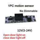 5V 12V 24V 4A Dimmable Sensor Switch Hand Wave Dimmer PIR Switch for LED Strip LED,Touch switch for Kitchen Cabinet LED Lights