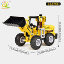 HUIQIBAO Engineering Truck Tech Building Block City Construction Toy For Children Boy Adults Excavator Bulldozer Crane Car Brick
