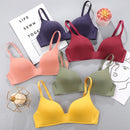 Sexy No Wire Push Up Underwear Women Seamless Bra Girls Students Breathable Thin Bras Female&