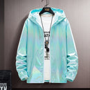 Summer Jacket Women White S-7XL Pl Size Loose Thin Couple Hooded Tops 2022 Spring Autumn New Blue Waterproof Cargo Coats