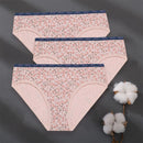 3PCS/Set Women Panties Cotton Underwear Patchwork Cute Design Female Lingerie Underpants Pantys Sexy Briefs Intimates for Girls