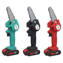 1080W 4 Inch 88VF Mini Electric Chain Saw with 1/2 Upgraded Battery Rechargeable Woodworking Pruning One-handed Saw Garden Tool
