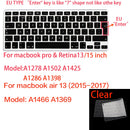 Keyboard cover for Apple Macbook pro13/16/15 Air13 inch All series Laptop silicone Case Clear Protector Skin A2442 A2337 EU/US