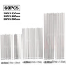 20 Pcs Stainless Steel Metal Cable Ties Exhaust Wrap Coated Locking Metal Zip-Exhaust Multifunctional Locking Cable Ties