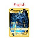 10000HP Arceus Vmax DIY Golden Pokemon Cards in English Iron Metal Pokmo Letters Kids Gift Game Collection Cards