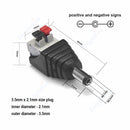 12V 3A 5.5mm 2.1mm Plug Socket DC Connectors DC Power Socket Male Female Jack Screw Nut Panel Mount DC Power Adapter Connector