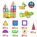 1Set Magnetic Designer Construction Set Model & Building Toy DIY Magnetic Blocks Tiles Montessori Educational Toys For Kids Gift