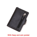 Carbon Fiber Rfid Card Holder Men Wallets Money Bag Male Vintage Black Male Purse 2022 Small Leather Mini Slim Wallets Walets