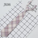 Shirt Necktie Women College Style JK Plaid Uniform Detachable Collars Removable Ties Apparel Accessories галстук женский