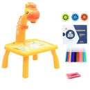 Mini Led Projector Art Drawing Table Light Toy for Children Kids Painting Board Small Desk Educational Learning Paint Tool Craft