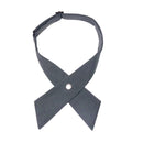 Crisscross bow tie fashionsolid color detachable collar jk Apparel Accessories