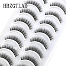 NEW 10 Pairs Natural False Eyelashes Fake Lashes Long Makeup 3d Mink Lashes Extension Eyelash Mink Eyelashes for Beauty 54