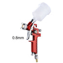 0.8mm/1.0mm Mini HVLP Spary Gun Paint Airbrush Gravity Feed Air Brush for Wall Car Painting Nail Cake Decorate Painting Spraying