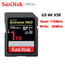 SanDisk Extreme Pro/Ultra SD Card 64GB SDXC SD 128GB 32GB Class10 Flash Memory Card 256GB 512GB 1TB SD Cards 4K SDHC For Camera