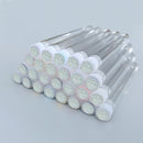 50pcs Reusable Eyelash Brush Tube Eye Lash Brush Eyebrow Brush Resin Drill Replaceable Mascara Wand Brushes Dust-proof