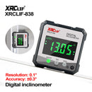 RZ Angle Protractor Universal Bevel 360 Degree Mini Electronic Digital Protractor Inclinometer Tester Measuring Tools MT2010