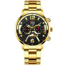 2022 Fashion Mens Stainless Steel Watches Luxury Men Sports Quartz Wrist Watch Male Business Casual Leather Watch reloj hombre