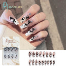 Fake Nails Art Nail Tips Press on False with Designs Set Full Cover Artificial Short Packaging Kiss Display Clear Tipsy Stick