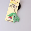 Pokemon Anime Marowak Abra Gengar Ponyta Porygon Alloy Silicone Keychain Accessories Pendant Bag Key Ring Pendant Birthday Gifts