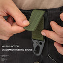 2pcs Tactical Hanging Buckle Molle Nylon Webbing Belt Triangle Buckle Outdoor Climbing Camping Tool Accessory Carabiner Keychain