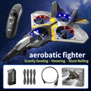 Rc Plane SU 57 Radio Controlled Airplane with Light Fixed Wing Hand Throwing Foam Electric Remote Control Plane toys for kids