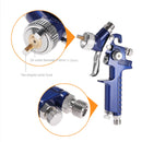 HVLP Paint Spray Gun 0.8mm/1.0mm Airbrush Kit NT-H2000 Touch Up Gravity Feed Air-Brush Set Car Detail Painting decorating spray