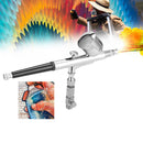 Nasedal NT-19 Dual-Action Airbrush Compressor Kit 0.3mm Airbrush Spray Gun for Nail Airbrush Model Cake Car Fish Shoes Painting