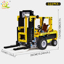 HUIQIBAO Engineering Truck Tech Building Block City Construction Toy For Children Boy Adults Excavator Bulldozer Crane Car Brick