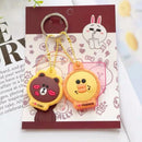 Kawaii Sanriod Accessories Kitty kuromi My Melody Cartoon Silicone Case Backpack Pendant Keychain Anime Toys for Girls Gifts