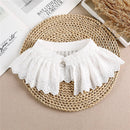 Linbaiway 2022 Lace Chiffon Doll Fake Collar Ladies Shawl Wrap Removable Detachable Embroidered False Collar Clothes Accessory