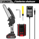 21V Portable Mini Electric Pruning Saw Rechargeable chainsaws Wood Spliting Chainsaw Woodworking Tool for Orchard Branch Clip