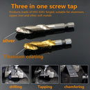 1-6pc M3 M4 M5 M6 M8 M10 Tap Drill Bits 1/4 Hex Shank Machine Hand Taps Titanium Coated HSS Drilling Tap Bits Thread Screw Tools