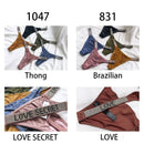 Sexy Women Pantie Crystal Rhinestone Letter Secret Underwear Fitness Gym Love Thongs Low Rise Tanga Female Push Up Lingerie