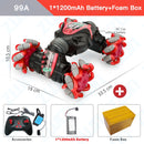 ZWN 1:12 / 1:16 4WD RC Car Radio Gesture Induction Music Light Stunt Remote Control Car off-Road Control Boys Toys for Children