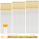 Leather Crafts Sewing Needle,Round Head Blunt Pint,Pointed Prism Sharp Tool for Embroidery Stitching Gold Tail Big Eye Needles