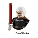 Disney Luke Skywalker Ahsoka Tano Building Block Yoda Obi-Wan Kenobi Sith Kylo Ren Count Dooku Starkiller Brick Figure Toy