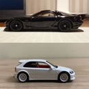 4PCS 1/64 Scale Alloy Car Model 5.2mm/11mm Size Rubber Tires + Wheels + Axles for Modified 1:64 Matchbox/Domeka/HW Model Cars