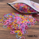 1000PCS Disposable Rubber Band Hairband For Children Ponytail Hairs Ties Colourful Elastic Hair Bands Baby Hair Accessories