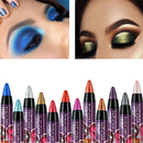 Pearlescent Eyeshadow Pen 12 Colors Lasting Waterproof Not Blooming Shiny Glitter Silkworm Gel Pen Eye Shadow Pencil Cosmetic