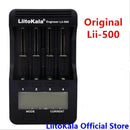 LiitoKala lii-500 LCD 3.7V/1.2V AA/AAA 18650/26650/16340/14500/10440/18500 Battery Charger with screen+12V2A adapter lii500 5V1A