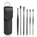 6Pcs/set Ear Wax Pickers Stainless Steel Earpick Wax Remover piercing kit earwax Curette Spoon Care Ear Clean Toolear cleaner
