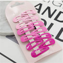 10pcs Snap Hair Clips for Girls Clip Pins BB Hairpins Color Metal Barrettes for Baby Children Women Girls Styling Accessories