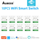 Tuya Zigbee / Wifi MINI Smart Switch 2 Way Control 16A Switch Tuya Smart Home Automation Sensor Works With Alexa Google Home