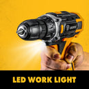 DEKO DKCD Series Compact Cordless Drill Electric Screwdriver Rechargeable Driver DC Lithium-Ion Battery Charged Power Tools