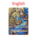 10000HP Arceus Vmax DIY Golden Pokemon Cards in English Iron Metal Pokmo Letters Kids Gift Game Collection Cards