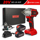 WOSAI 20V Cordless Brushless Electric Wrench Impact Wrench Socket Wrench 320N.m Li-ion Battery Hand Drill Installation