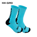 NW-GIRO 2022 New Cycling Socks Bike Nurse Compression Road Bike Running Mtb Knee-high White Sports Funny Brand Black