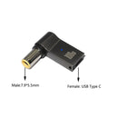 100W USB Type C to Dc Power Jack Connector USB C to Universal Laptop Power Adapter Plug Converter for Asus Dell Lenovo Notebook
