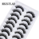 NEW 10 Pairs Natural False Eyelashes Fake Lashes Long Makeup 3d Mink Lashes Extension Eyelash Mink Eyelashes for Beauty 54