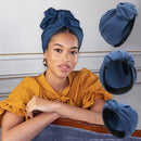 French Vintage Turban Hat Fashion Female Bandana Headband Women&